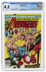 AVENGERS #117 NOVEMBER 1973 CGC 4.5 VG+.