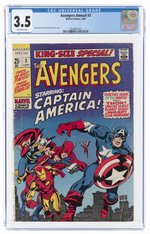 AVENGERS ANNUAL #3 SEPTEMBER 1969 CGC 3.5 VG-.