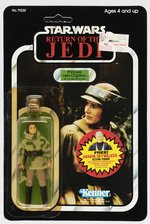 STAR WARS: RETURN OF THE JEDI (1984) - PRINCESS LEIA ORGANA LEIA (IN COMBAT PONCHO) 77 BACK-B CARDED ACTION FIGURE.