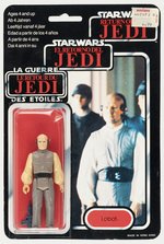 PALITOY STAR WARS: RETURN OF THE JEDI (1983) - LOBOT TRI-LOGO 70-BACK CARDED ACTION FIGURE.