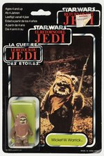 PALITOY STAR WARS: RETURN OF THE JEDI (1983) - WICKET TRI-LOGO 70-BACK CARDED ACTION FIGURE.