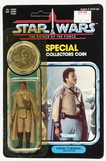 STAR WARS: THE POWER OF THE FORCE (1984) - LANDO CALRISSIAN (GENERAL PILOT) 92 BACK CARDED ACTION FIGURE.