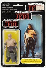 PALITOY STAR WARS: RETURN OF THE JEDI (1983) - RANCOR KEEPER TRI-LOGO 70-BACK CARDED ACTION FIGURE.