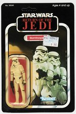 STAR WARS: RETURN OF THE JEDI (1983) - STORMTROOPER 77 BACK-A CARDED ACTION FIGURE.