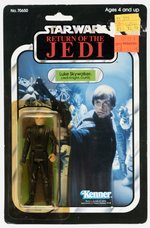 STAR WARS: RETURN OF THE JEDI (1983) - LUKE SKYWALKER (JEDI KNIGHT) 65 BACK CARDED ACTION FIGURE.