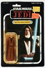 STAR WARS: RETURN OF THE JEDI (1983) - BEN (OBI-WAN) KENOBI 77 BACK-A  CARDED ACTION FIGURE.