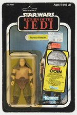 STAR WARS: RETURN OF THE JEDI (1983) - RANCOR KEEPER 77 BACK-A CARDED ACTION FIGURE.