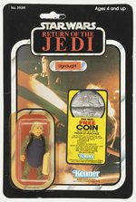 STAR WARS: RETURN OF THE JEDI (1983) - UGNAUGHT 77 BACK-A CARDED ACTION FIGURE.