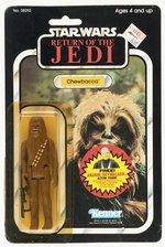 STAR WARS: RETURN OF THE JEDI (1984) - CHEWBACCA 77 BACK-B CARDED ACTION FIGURE.