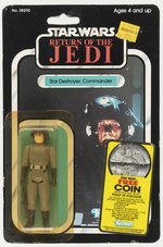 STAR WARS: RETURN OF THE JEDI (1983) - STAR DESTROYER COMMANDER 77 BACK-A CARDED ACTION FIGURE.