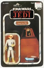 STAR WARS: RETURN OF THE JEDI (1983) - CLOUD CAR PILOT 65 BACK-A CARDED ACTION FIGURE.