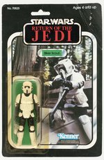 STAR WARS: RETURN OF THE JEDI (1983) - BIKER SCOUT 65 BACK-B CARDED ACTION FIGURE.