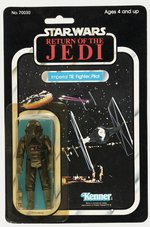 STAR WARS: RETURN OF THE JEDI (1983) - IMPERIAL TIE FIGHTER PILOT 77 BACK-A CARDED ACTION FIGURE.