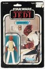 STAR WARS: RETURN OF THE JEDI (1983) - ADMIRAL ACKBAR 77 BACK-A CARDED ACTION FIGURE.