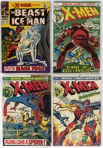 X-MEN SILVER AND BRONZE AGE COMIC LOT OF 4 ISSUES.