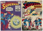 SUPERMAN SILVER AGE COMIC LOT OF 5 ISSUES.