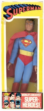 MEGO SUPERMAN ACTION FIGURE IN BOX.