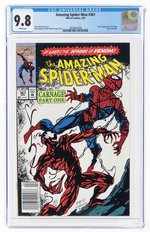 AMAZING SPIDER-MAN #361 APRIL 1992 CGC 9.8 NM/MINT (NEWSSTAND EDITION - FIRST CARNAGE).