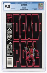 DEADPOOL #1 AUGUST 1993 CGC 9.8 NM/MINT (NEWSSTAND EDITION).