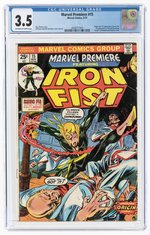 MARVEL PREMIERE #15 MAY 1974 CGC 3.5 VG- (FIRST IRON FIST).