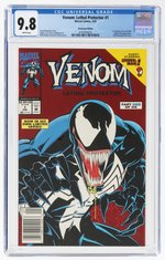 VENOM: LETHAL PROTECTOR #1 FEBRUARY 1993 CGC 9.8 NM/MINT (NEWSSTAND EDITION).