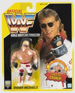 HASBRO WWF (1993) SERIES 7 - SHAWN MICHAELS ACTION FIGURE ON CARD.