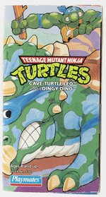 TEENAGE MUTANT NINJA TURTLES (1992) CAVE-TURTLE 2-PACK LEO AND HIS DINGY DINO IN SEALED BOX.