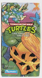 TEENAGE MUTANT NINJA TURTLES (1992) CAVE-TURTLE 2-PACK LEO AND HIS DINGY DINO IN SEALED BOX.