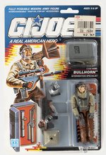 G.I. JOE (1990) - BULLHORN (V1) SERIES 9/34 BACK CARDED ACTION FIGURE.