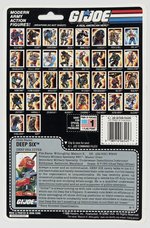 G.I. JOE (1989) - DEEP SIX (V2) SERIES 8/34 BACK CARDED ACTION FIGURE.