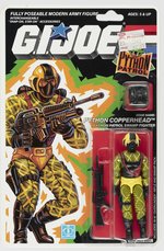 G.I. JOE (1989) - PYTHON PATROL PYTHON COPPERHEAD (V2) SERIES 8/34 BACK CARDED ACTION FIGURE.