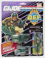 G.I. JOE (1992) D.E.F. FORCE BULLET-PROOF SEREIS 11/12 BACK CARDED ACTION FIGURE.