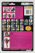 G.I. JOE (1993) - NINJA FORCE SLICE (V1) SERIES 11/12 BACK CARDED ACTION FIGURE.