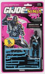 G.I. JOE (1993) - NINJA FORCE SNAKE-EYES (V5) SERIES 12/7 BACK CARDED ACTION FIGURE.