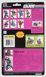 G.I. JOE (1993) - NINJA FORCE SNAKE-EYES (V5) SERIES 12/7 BACK CARDED ACTION FIGURE.