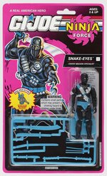 G.I. JOE (1993) - NINJA FORCE SNAKE-EYES (V5) SERIES 12/7 BACK CARDED ACTION FIGURE.