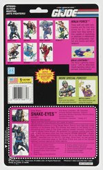 G.I. JOE (1993) - NINJA FORCE SNAKE-EYES (V5) SERIES 12/7 BACK CARDED ACTION FIGURE.