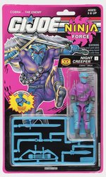 G.I. JOE (1993) NINJA FORCE NIGHT CREEPER (V2) SERIES 12/7 BACK CARDED ACTION FIGURE.