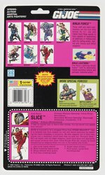 G.I. JOE (1993) - NINJA FORCE SLICE (V2) SERIES 12/7 BACK CARDED ACTION FIGURE.