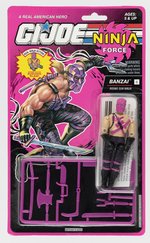 G.I. JOE (1993) NINJA FORCE BANZAI SERIES 12/7 BACK CARDED ACTION FIGURE.