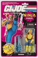 G.I. JOE (1992) NINJA FORCE T'JBANG (V1) SERIES 11/12 BACK CARDED ACTION FIGURE.