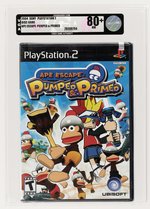 PLAYSTATION PS2 (2004) APE ESCAPE: PUMPED & PRIMED VGA 80+ NM.