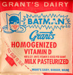 BATMAN GRANT'S MILK CARTON.