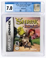 NINTENDO GAME BOY ADVANCE (2002) SHREK: HASSLE AT THE CASTLE (RTB/A) CGC 7.0.