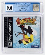 PLAYSTATION PS1 (2000) BURSTRICK WAKE BOARDING!! (BLACK LABEL) (LRB/A+) CGC 9.8.