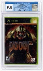 XBOX (2005) DOOM 3 (Y-FOLDS/A) CGC 9.4.