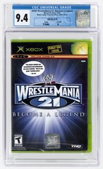 XBOX (2005) WWE WRESTLEMANIA 21: BECOMA A LEGEND (Y-FOLDS/A) CGC 9.4.