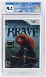 NINTENDO WII (2012) BRAVE (Y-FOLDS/A+) CGC 9.4.