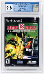 PLAYSTATION PS2 (2001) 18 WHEELER: AMERICAN PRO TRUCKER (Y-FOLDS/A+) CGC 9.6.