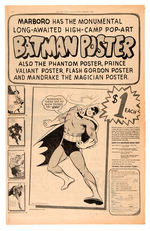 "BATMAN POSTER" AND NEWSPAPER AD LOT.